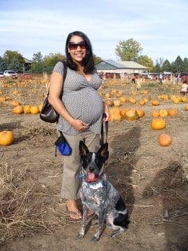 Michelle Pregnant and Ready To Pop! With Her Pup Monty!
