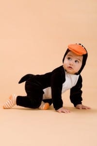 Handmade Penguin Baby Costume by ThumbelinaWorkshop