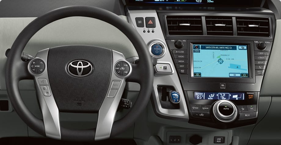 Toyota Prius V Interior from Toyota Website