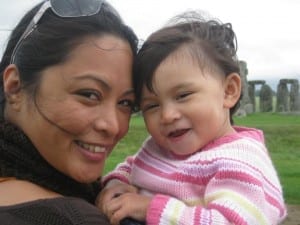 One of my best friends Roscelle with her little girl!