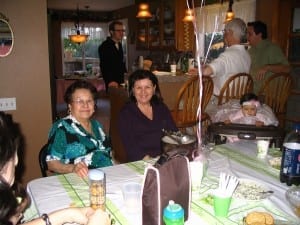 My abuelita Benita (my grandma) and my Titi Millie (my aunt and God Mother)