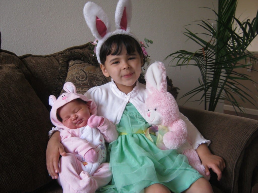 My two baby girls on Easter!