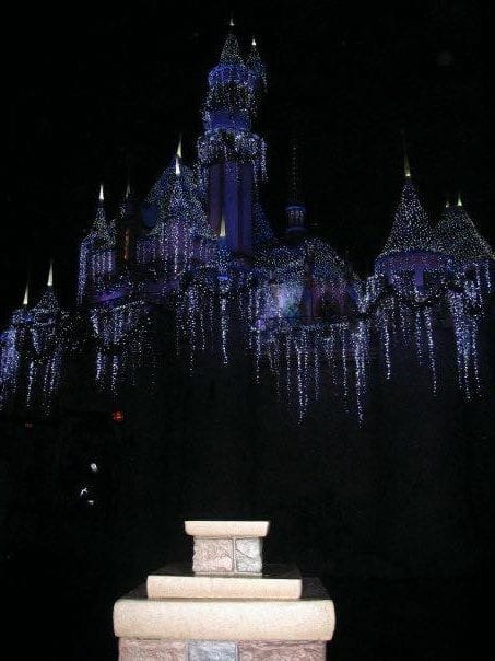 Love how beautiful the castle was that December night.