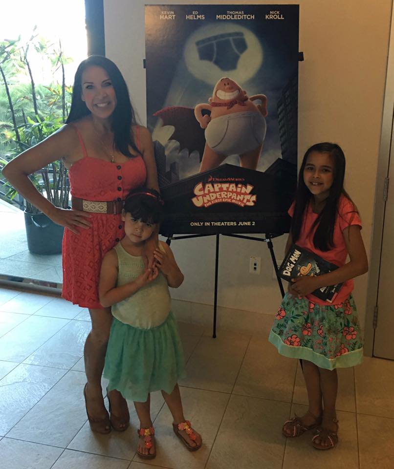 My daughters Mia (4) and Madison (8) at the screening!