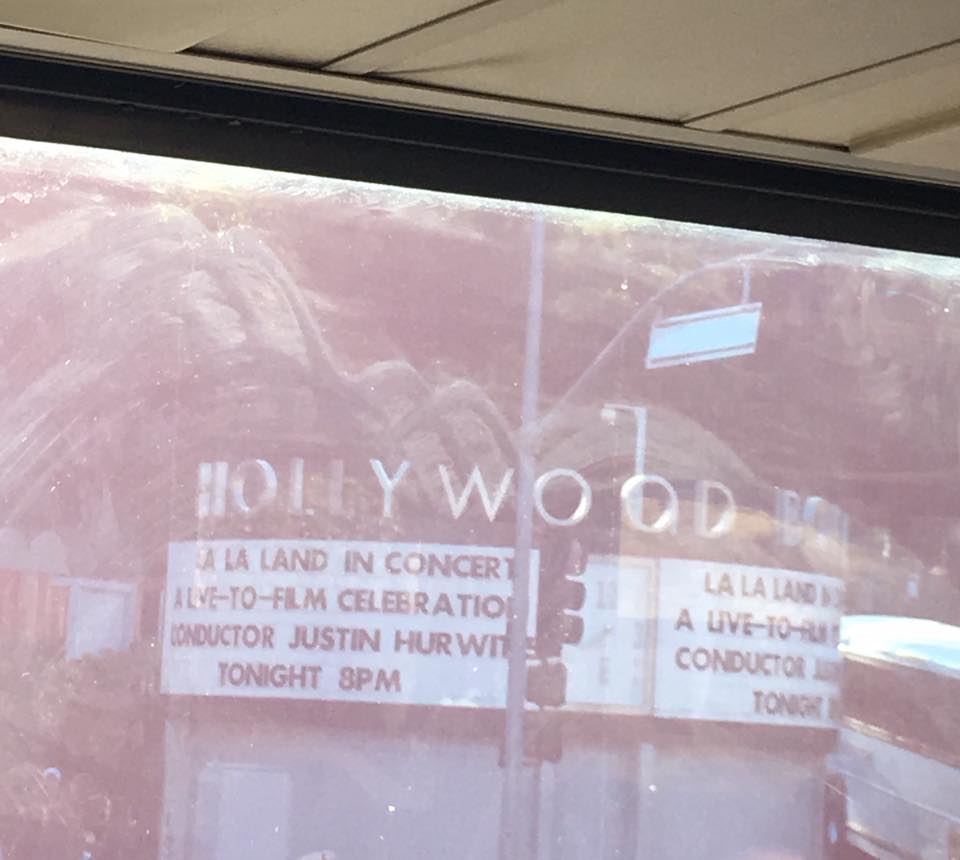 On Hollywood Bowl Shuttle Bus Arriving!