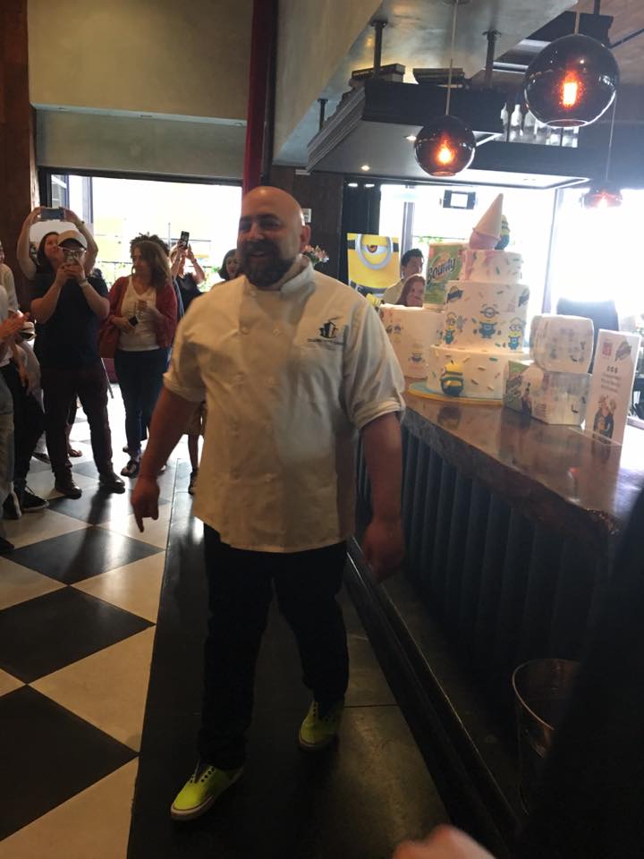 Duff Goldman of Ace of Cakes made the delicious cakes and cupcakes.