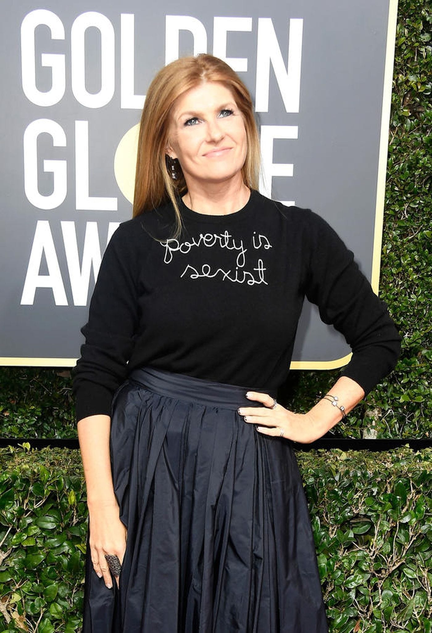 Actress Connie Britton at the 75th Golden Globe Awards at the Beverly Hilton Hotel on Jan. 7, 2018 in Beverly Hills. (Frazer Harrison/Getty Images)